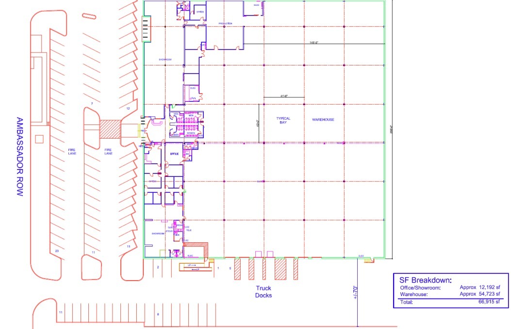 7600 Ambassador Row, Dallas, TX for sale Floor Plan- Image 1 of 1