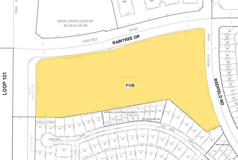 8801 E Raintree Dr, Scottsdale, AZ for lease - Plat Map - Image 2 of 7