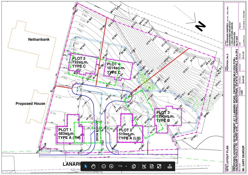 Lanark Rd, Crossford for sale - Site Plan - Image 2 of 3