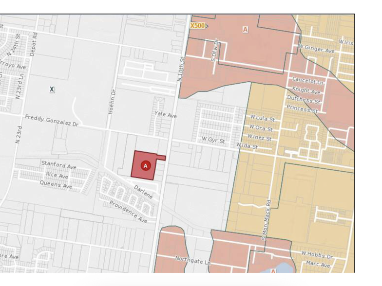 N. 10th st.  S of Freddy Gonzalez, Mc Allen, TX for sale - Plat Map - Image 1 of 2