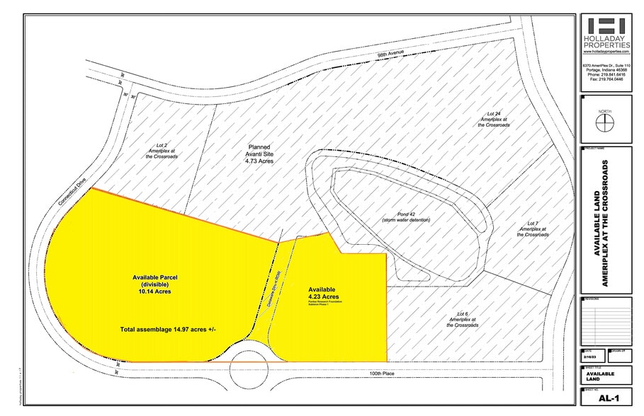 500 E 101st Ave, Crown Point, IN for sale - Site Plan - Image 2 of 7
