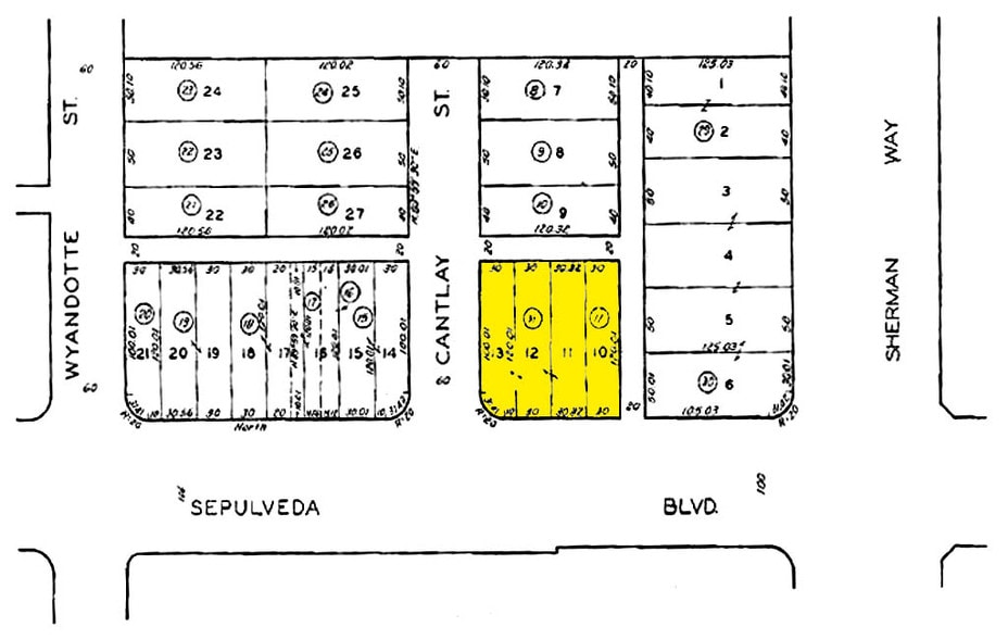 7226 Sepulveda Blvd, Van Nuys, CA for lease - Plat Map - Image 2 of 24