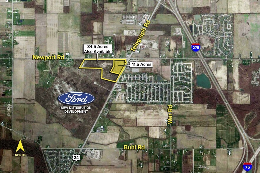 Telegraph Rd, Newport, MI 48166 Land for Sale