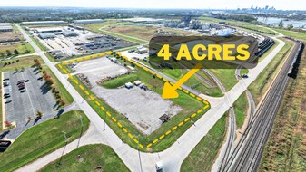 Fenced & Rocked Secure Storage Lot - Land