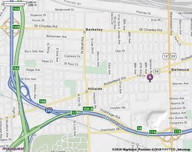 4152 Warren Ave, Hillside, IL - AERIAL map view