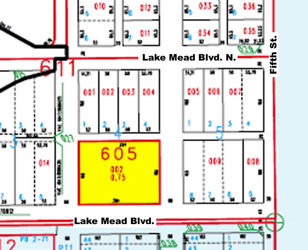 300-310 E Lake Mead Blvd S, North Las Vegas, NV for sale Plat Map- Image 1 of 1