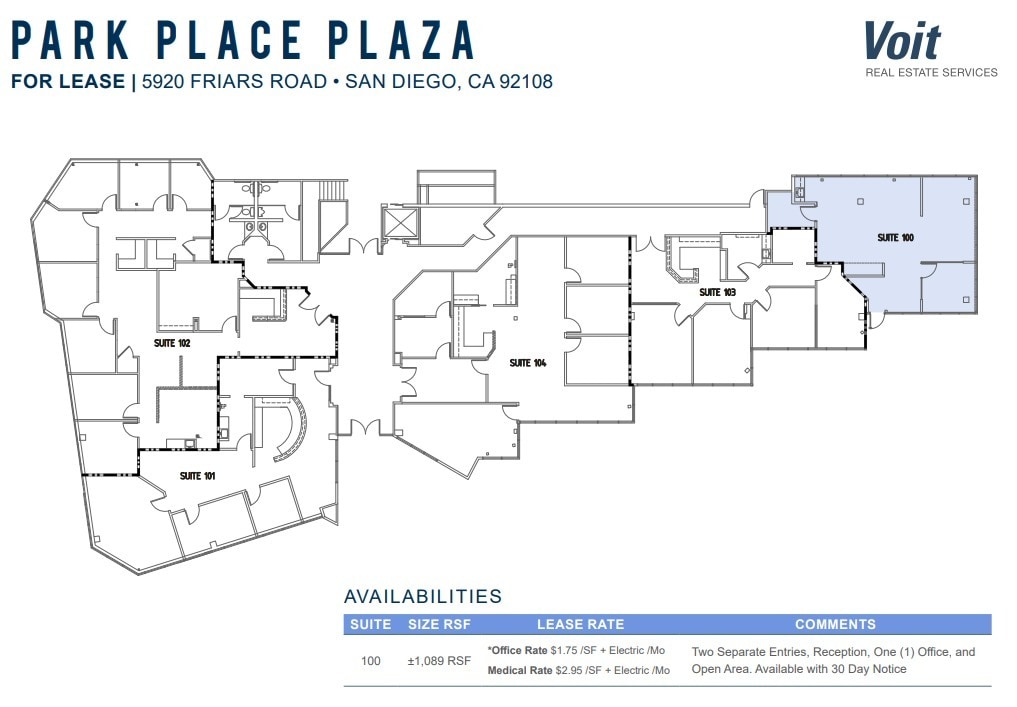 5920 Friars Rd, San Diego, CA for lease Floor Plan- Image 1 of 1