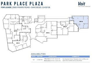 5920 Friars Rd, San Diego, CA for lease Floor Plan- Image 1 of 1