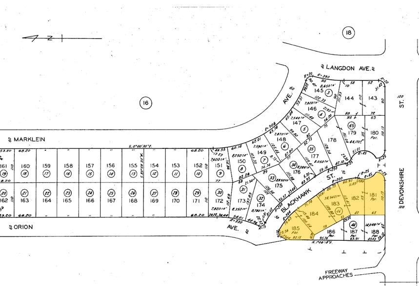 15545 Devonshire St, Mission Hills, CA for lease - Plat Map - Image 2 of 4