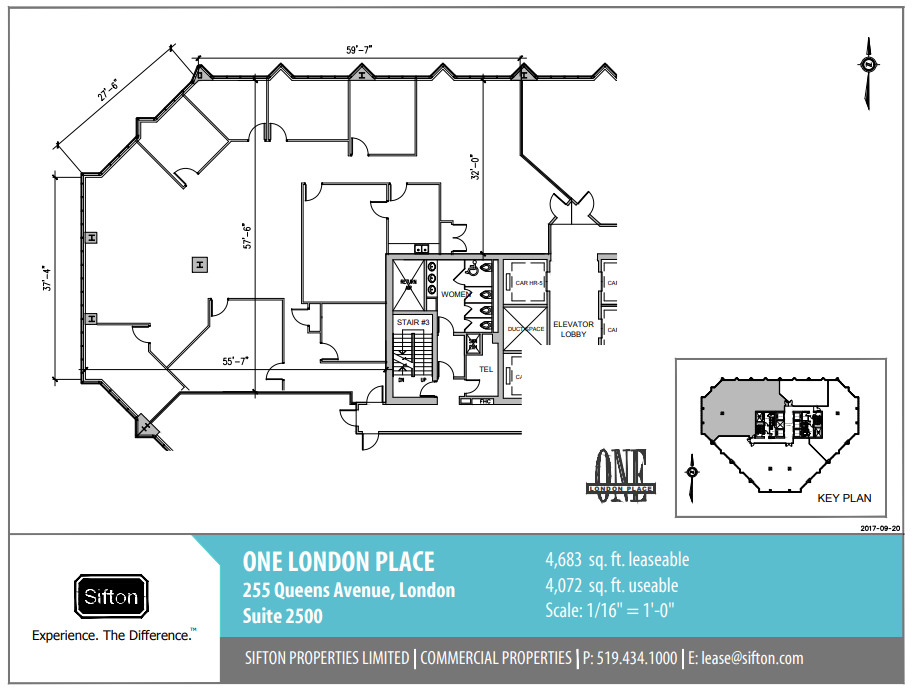 255 Queens Ave, London, ON for lease Floor Plan- Image 1 of 1