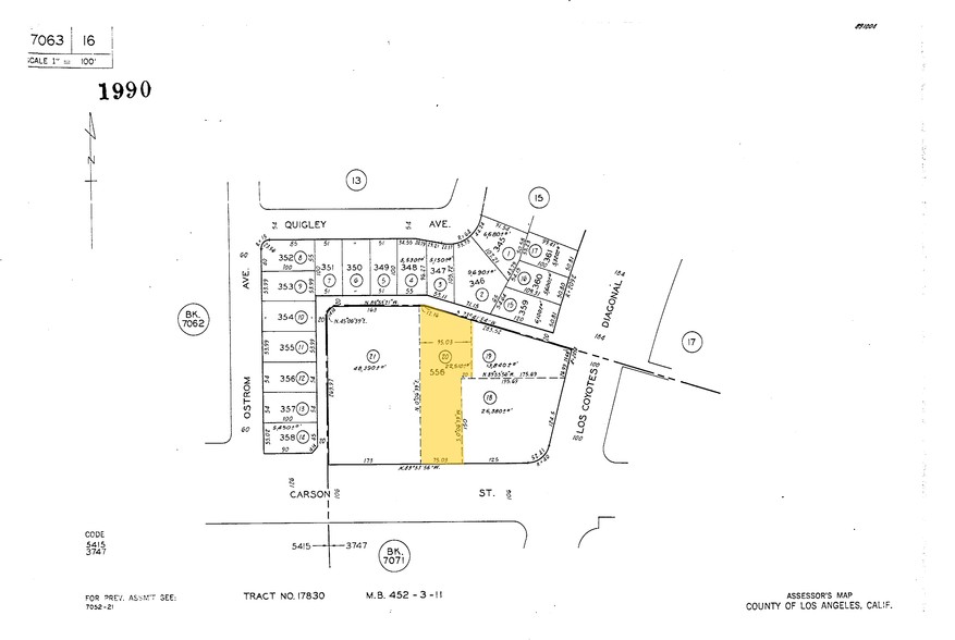 6753-6763 Carson St, Lakewood, CA for lease - Plat Map - Image 2 of 4