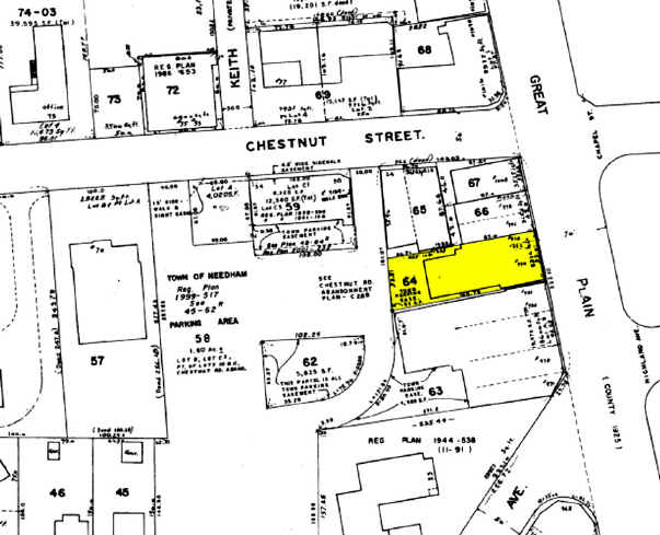 990-992 Great Plain Ave, Needham, MA for lease - Plat Map - Image 2 of 11