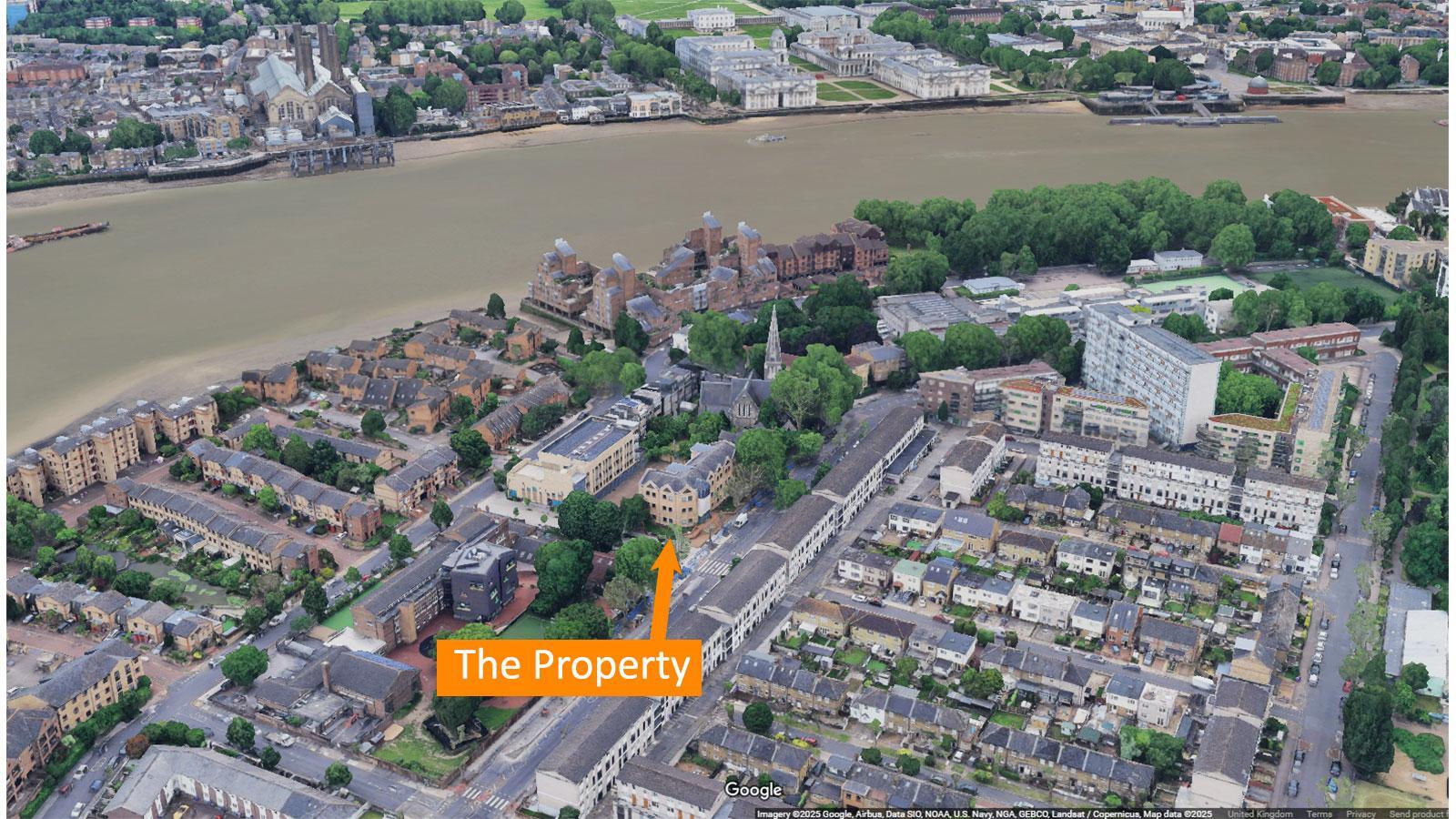 160 Manchester Rd, London for sale Aerial- Image 1 of 1