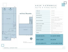 6320 S Sandhill Rd, Las Vegas, NV for lease Floor Plan- Image 1 of 2