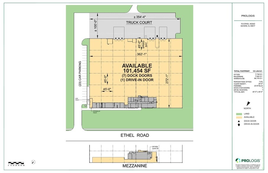 75 Ethel Rd, Edison, NJ for lease - Site Plan - Image 2 of 2