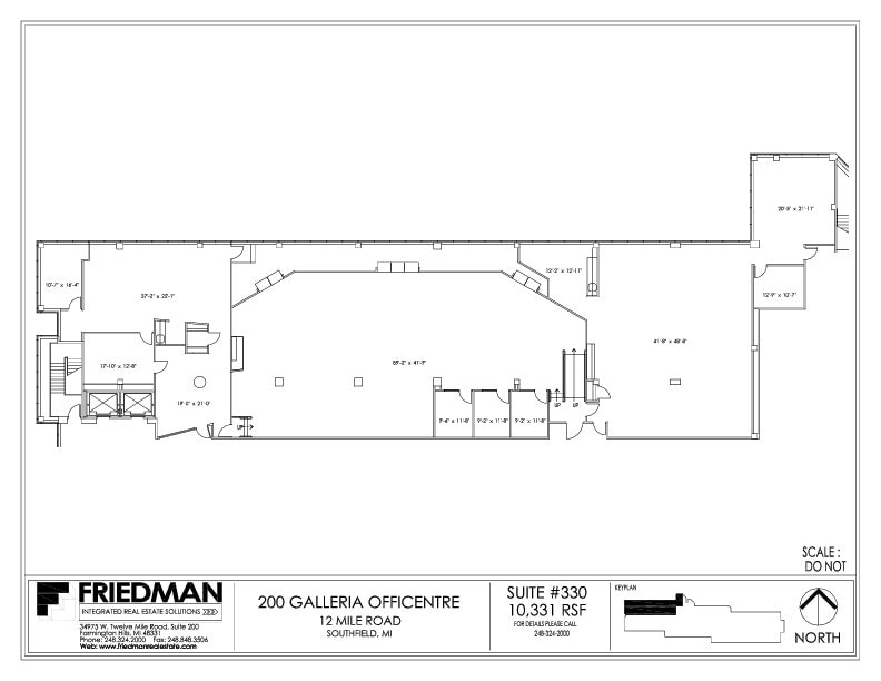 200 Galleria Officentre, Southfield, MI for sale Floor Plan- Image 1 of 2