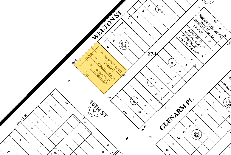 535 16th St, Denver, CO for sale Plat Map- Image 1 of 1