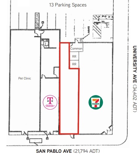 2000-2006 San Pablo Ave, Berkeley, CA for lease Floor Plan- Image 1 of 1