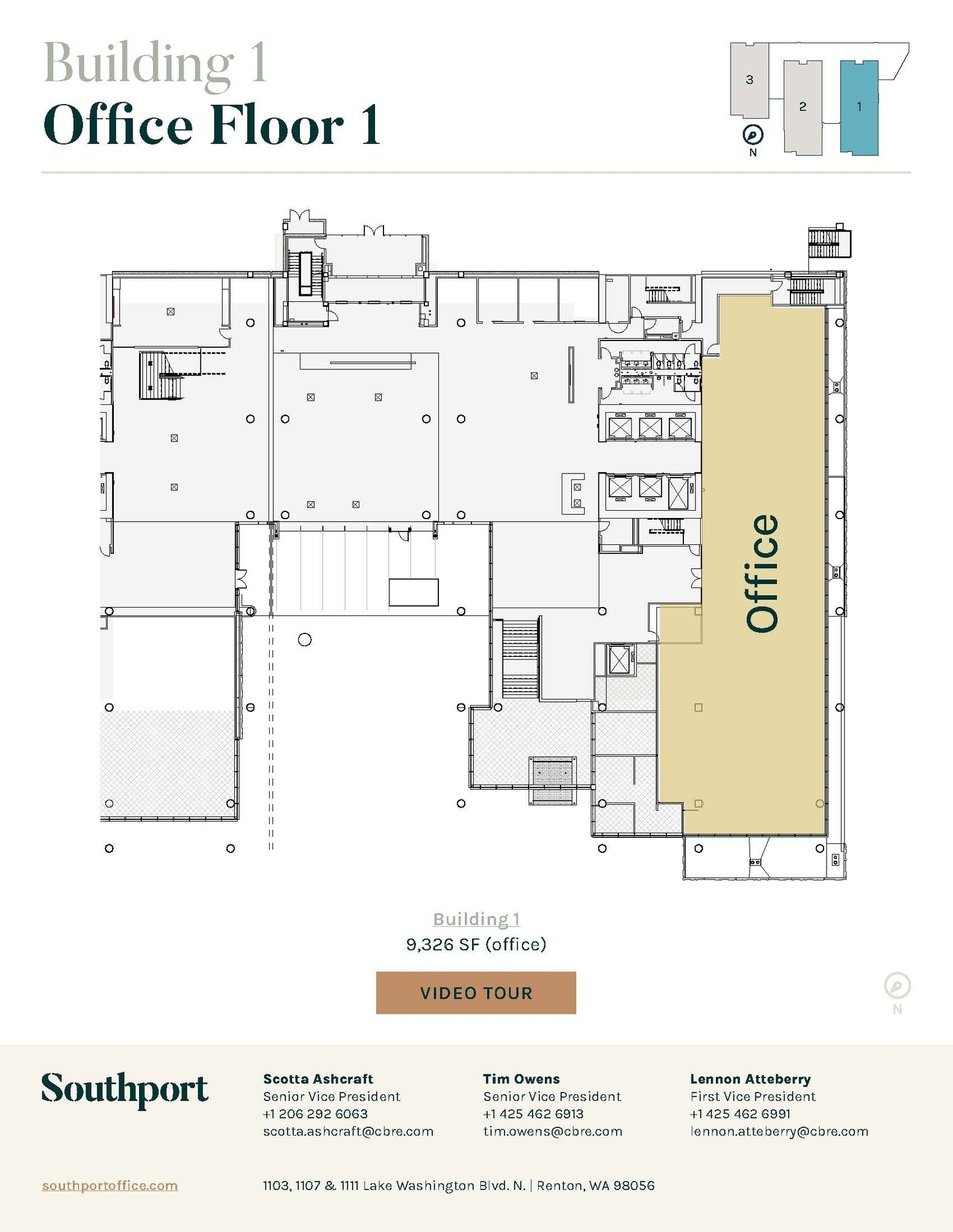 1101 Lake Washington Blvd N, Renton, WA for lease Floor Plan- Image 1 of 1