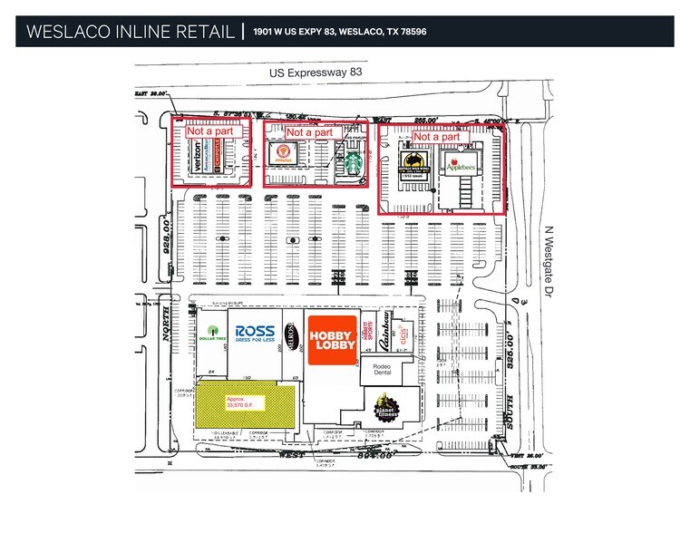 1901 W Expressway 83, Weslaco, TX for lease - Site Plan - Image 2 of 2