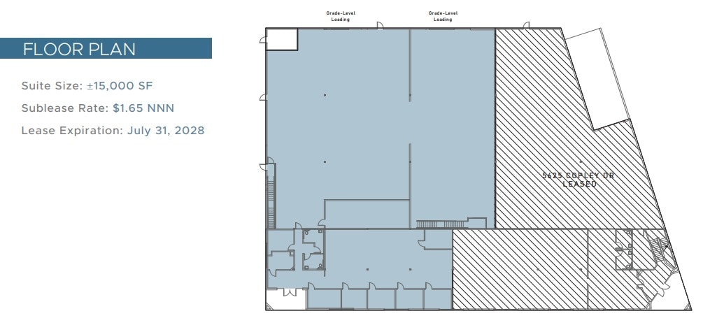 5625-5629 Copley Dr, San Diego, CA for lease Floor Plan- Image 1 of 9