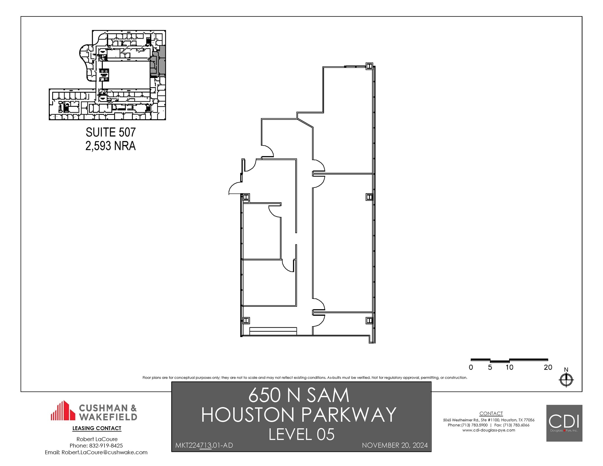 650 N Sam Houston Pky E, Houston, TX for lease Floor Plan- Image 1 of 1