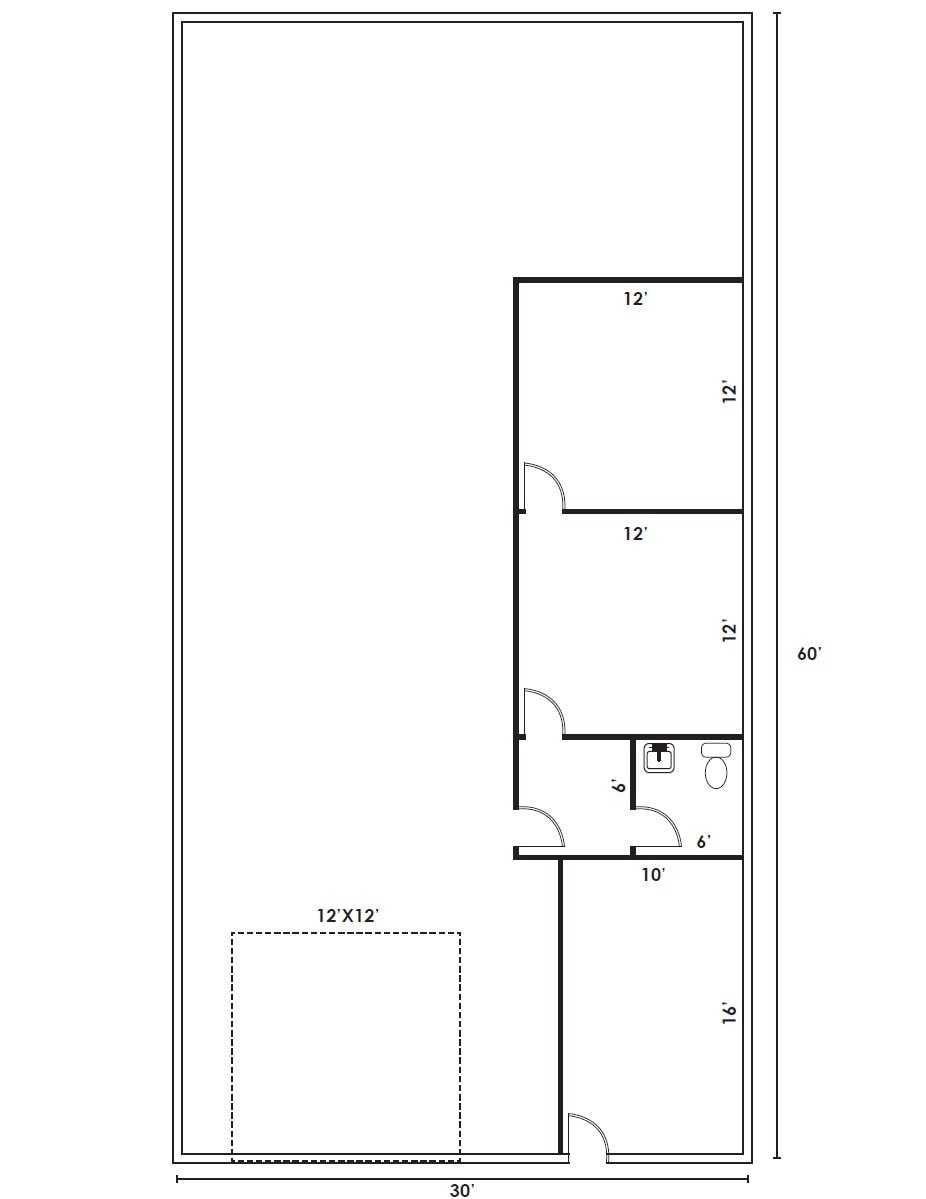 1826 W Broadway Rd, Mesa, AZ for lease Floor Plan- Image 1 of 1