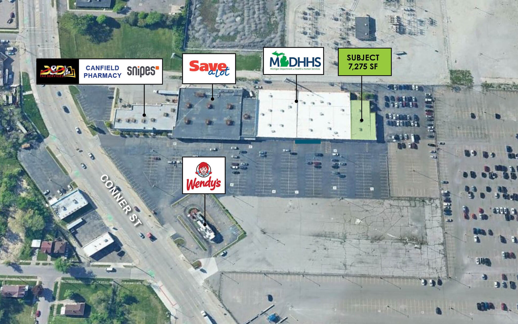 4729-4737 Conner St, Detroit, MI for lease Aerial- Image 1 of 10