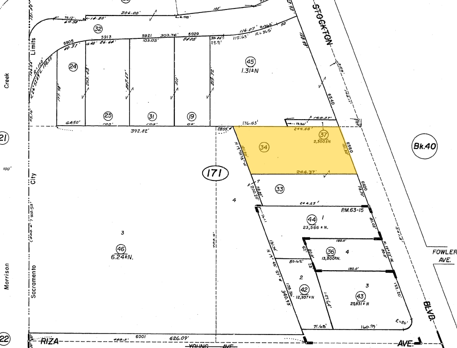 6590 Stockton Blvd, Sacramento, CA for sale Plat Map- Image 1 of 1