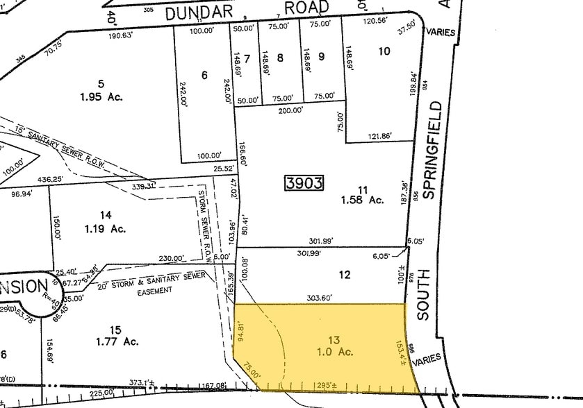 986 S Springfield Rd, Springfield, NJ for lease - Plat Map - Image 2 of 3