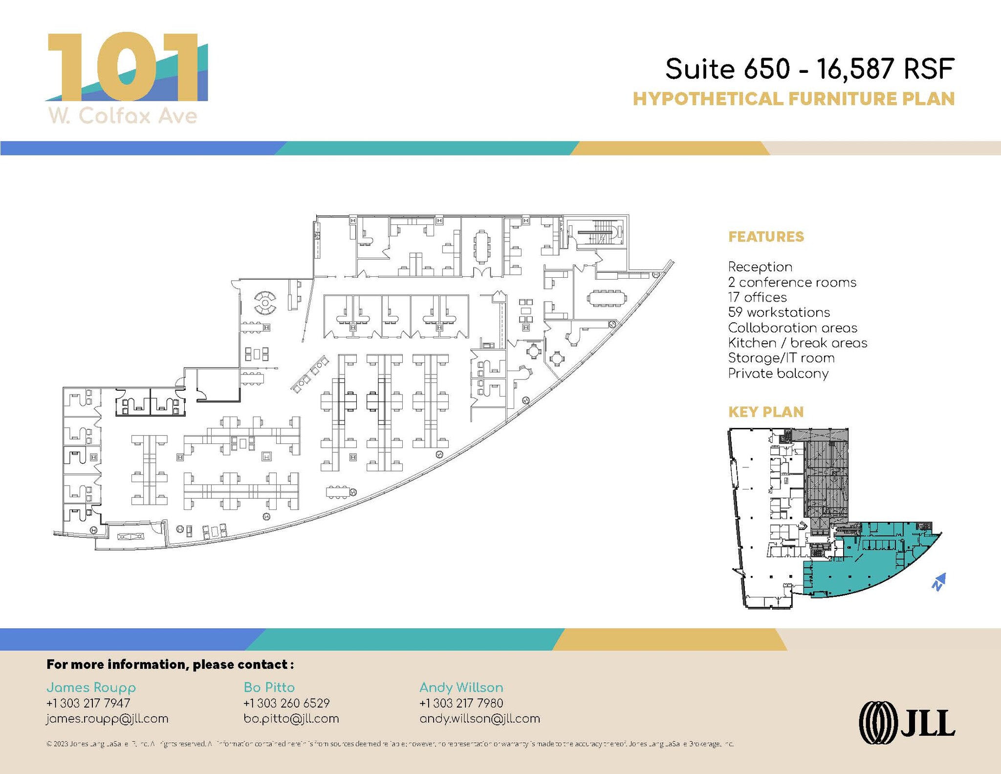 101 W Colfax Ave, Denver, CO for lease Floor Plan- Image 1 of 2