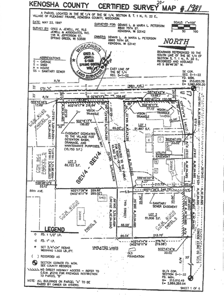 74th St, Kenosha, WI for sale - Plat Map - Image 3 of 3