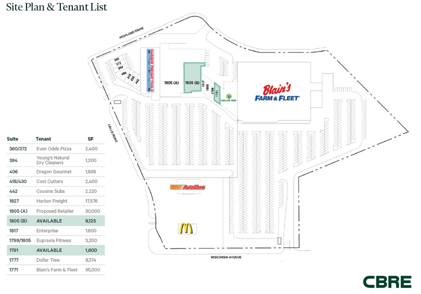 1771-1827 Wisconsin Ave, Grafton, WI for lease - Site Plan - Image 3 of 5