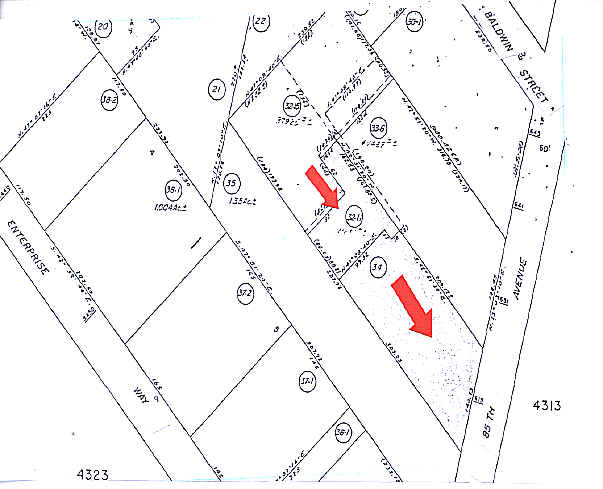 611-619 85th Ave, Oakland, CA for sale - Plat Map - Image 2 of 8