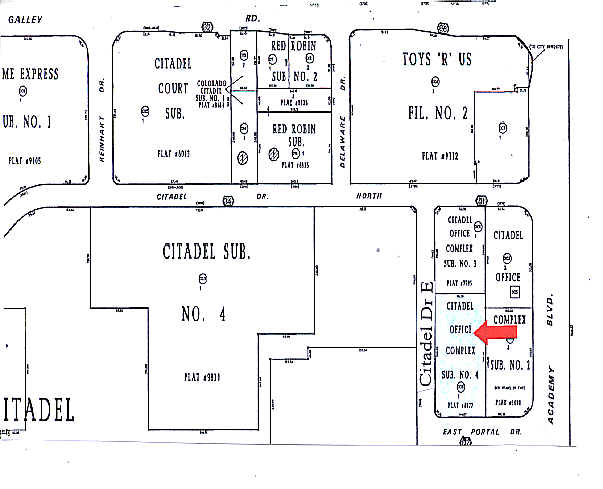 805 Citadel Dr E, Colorado Springs, CO for sale - Plat Map - Image 2 of 15