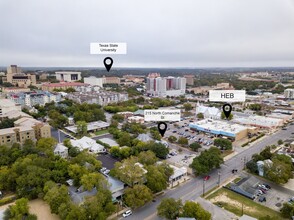 215 N Comanche St, San Marcos, TX - aerial  map view