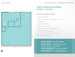 5030 S Decatur Blvd, Las Vegas, NV for lease Floor Plan- Image 1 of 1