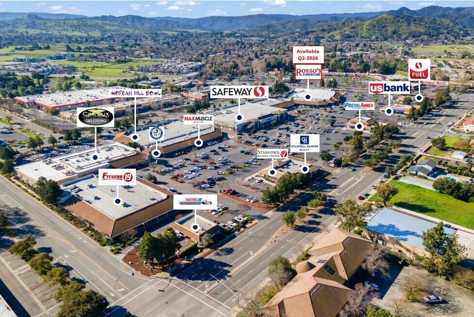 210-890 Tennant Ave, Morgan Hill, CA for lease Aerial- Image 1 of 30