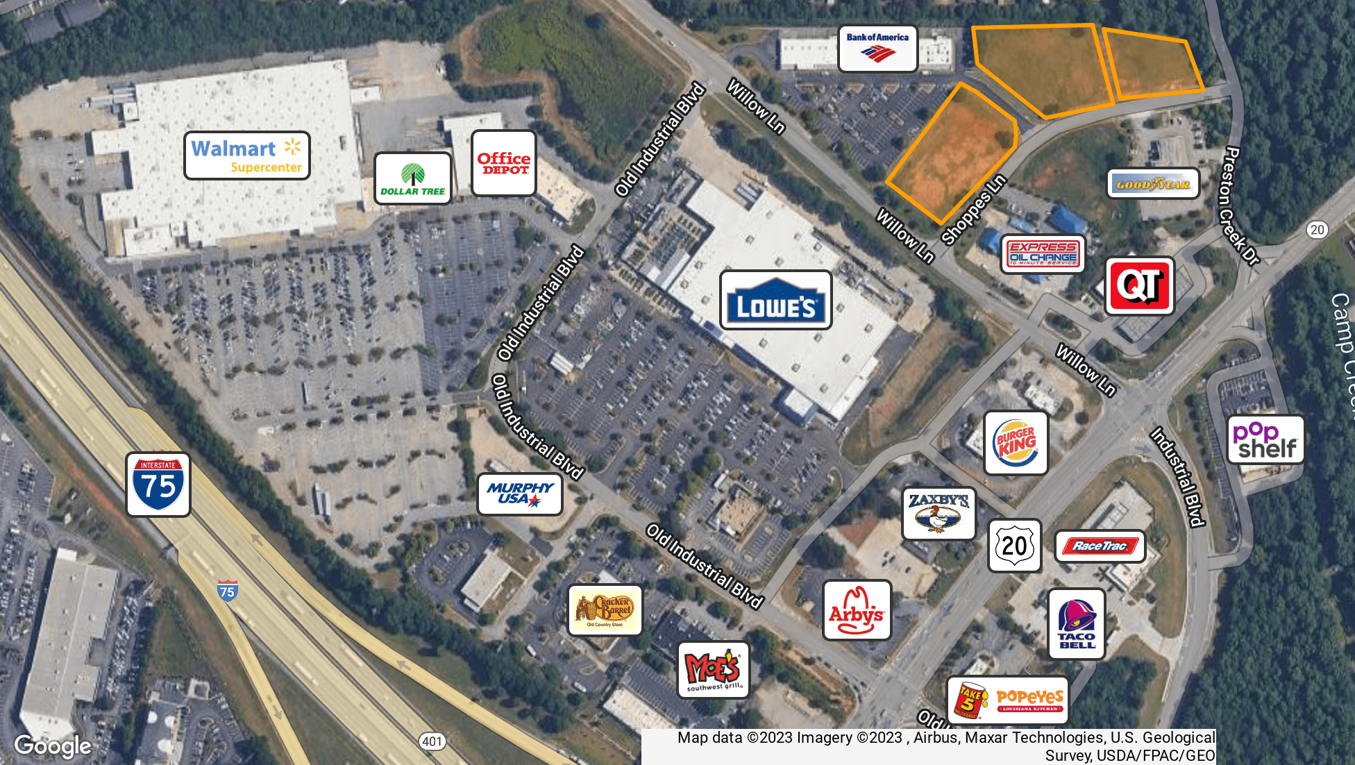 1005 Shoppes Ln, Mcdonough, Ga 30253 - 3 Outparcels Next To Lowe's And 