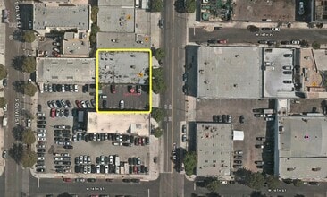 1339-1341 S Hill St, Los Angeles, CA - aerial  map view