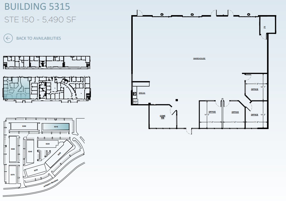 5205 Avenida Encinas, Carlsbad, CA for lease Floor Plan- Image 1 of 1