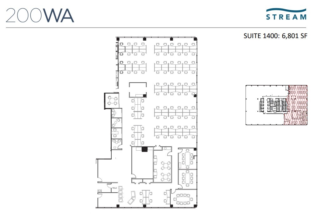 200 W Adams St, Chicago, IL for lease Floor Plan- Image 1 of 1