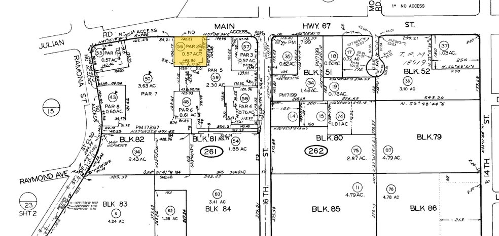 1662 Main St, Ramona, CA for lease - Plat Map - Image 3 of 3