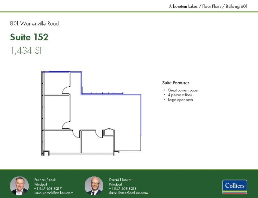 801 Warrenville Rd, Lisle, IL for lease Floor Plan- Image 1 of 1