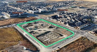 14390 1st St, Calgary, AB - AERIAL  map view - Image1