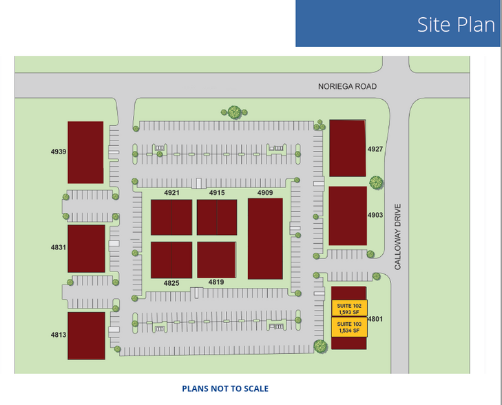 4801 Calloway Dr, Bakersfield, CA for lease - Site Plan - Image 2 of 2