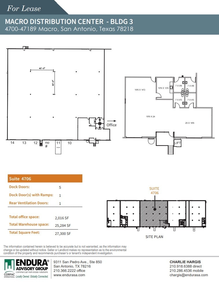 4501-4727 Macro, San Antonio, TX for lease Floor Plan- Image 1 of 1