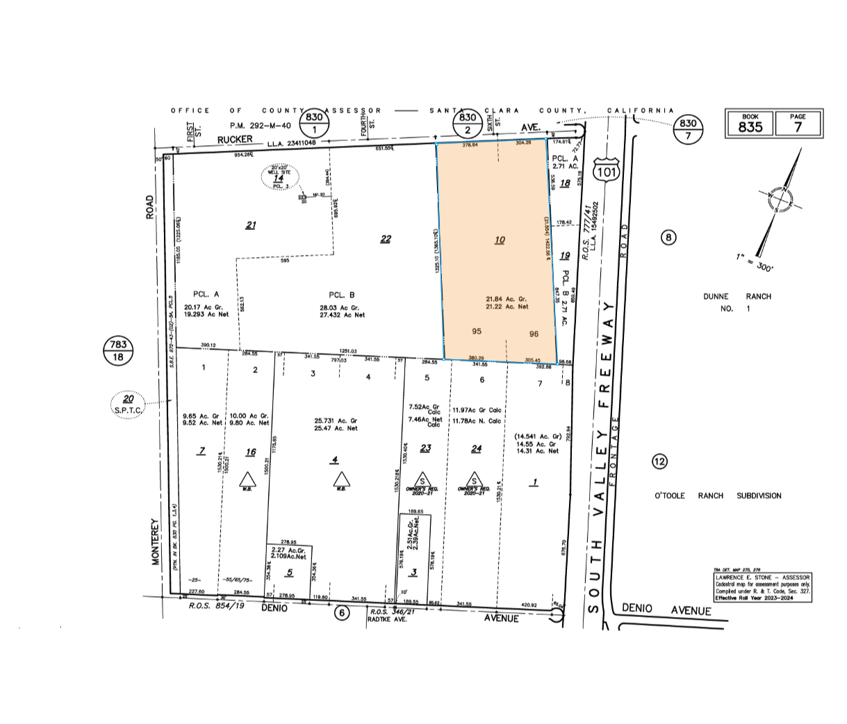 370 Rucker Ave, Gilroy, CA for sale Plat Map- Image 1 of 2