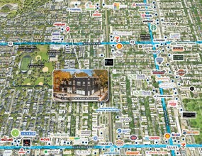 5233-5239 N Damen Ave, Chicago, IL - aerial  map view