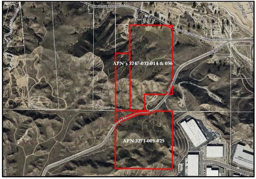 Del Valle Rd, Castaic, CA for sale - Aerial - Image 1 of 4